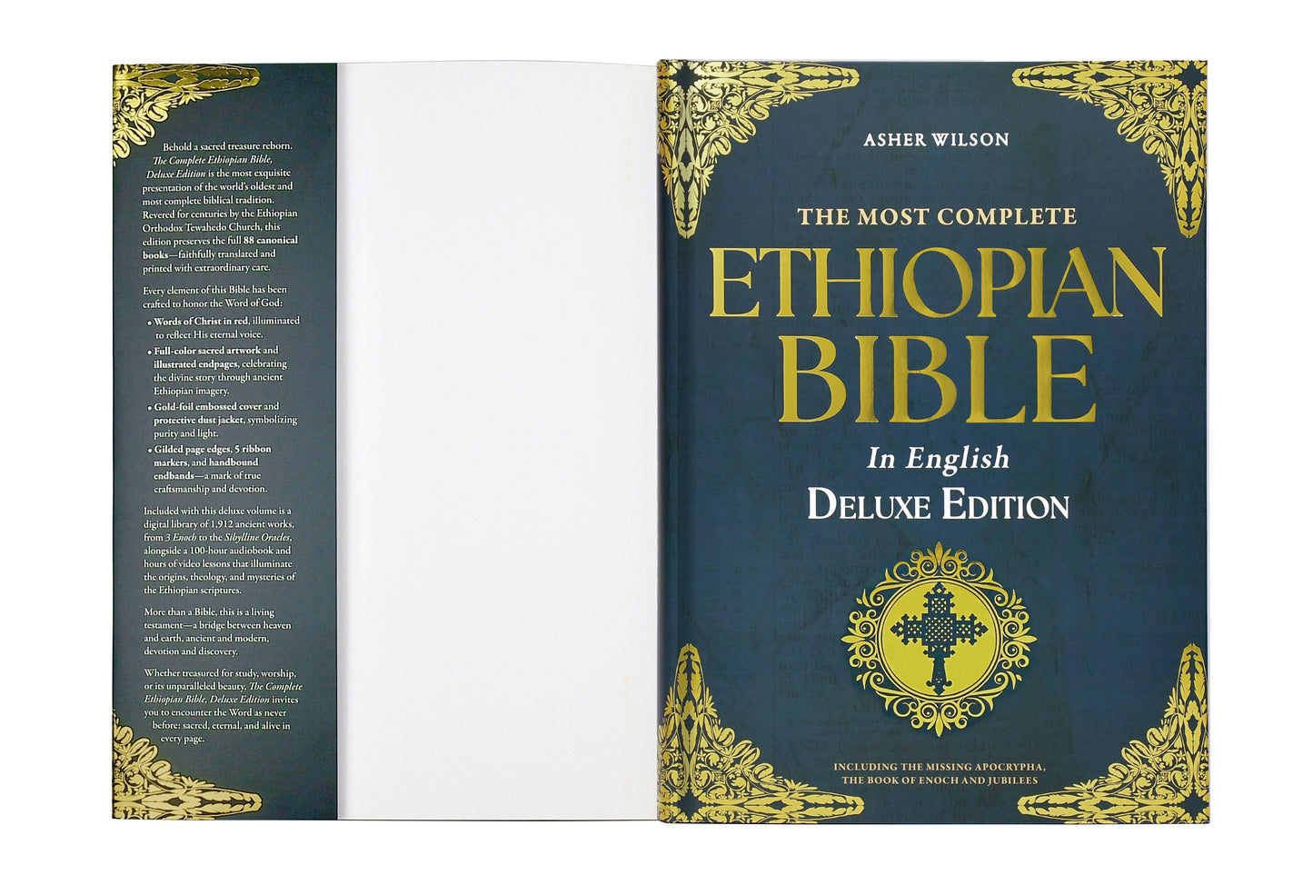 The Most Complete Ethiopian Bible in English, by Asher Wilson: Deluxe Red Letter Edition