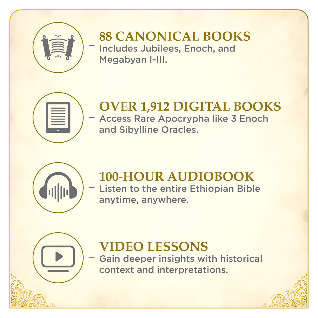 Bundle - The Most Complete Ethiopian Bible, Large-Print Legacy Edition and The Definitive Ethiopian Bible Study Guide